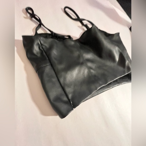 Forever 21 black bustier goth corset whimsigoth halter spaghetti strap. Large - Picture 3 of 12